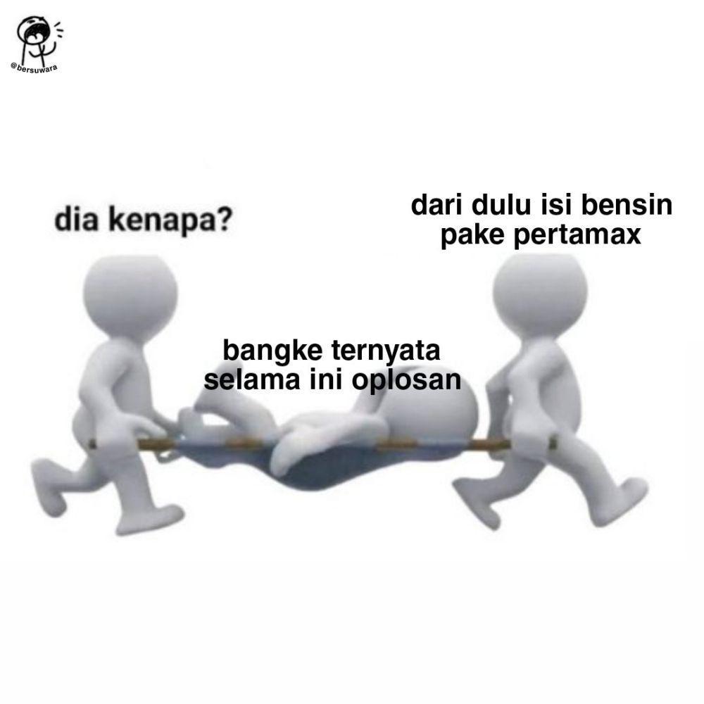 9 Meme Reaksi Warga Pas Dengar Isu Pertalite Dioplos Jadi Pertamax!