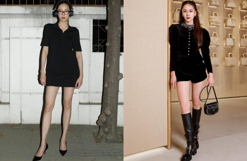 10 Ide Outfit Nuansa Hitam ala Pat Chayanit, Stunning!