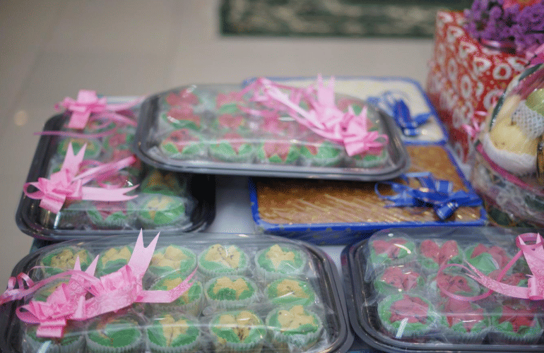 ilustrasi hampers makanan