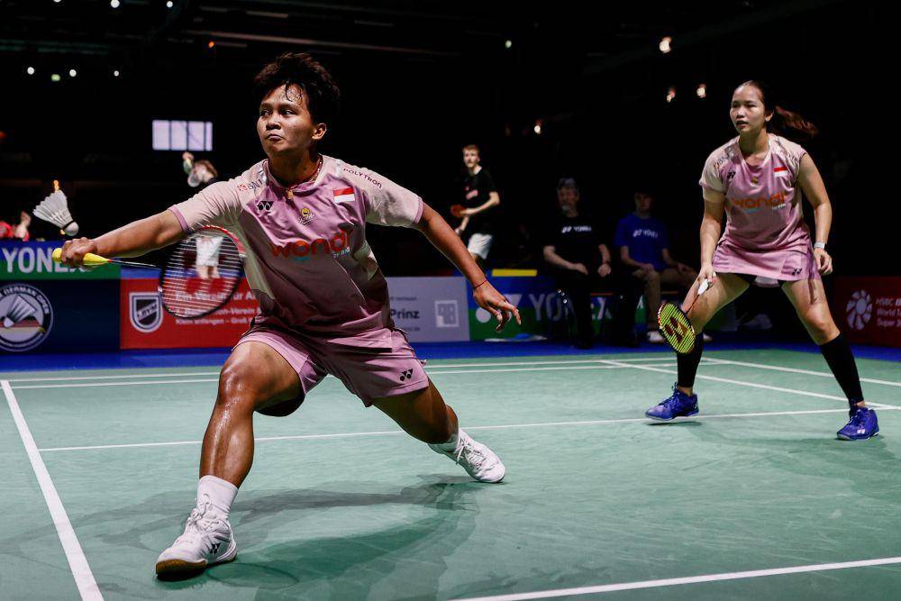 Rachel Allessya Rose/Meilysa Trias Puspitasari memenangkan laga 32 besar German Open 2025 (dok.PBSI/Badmintonphoto/Yang Shaochen)