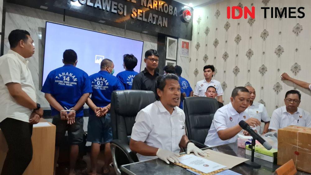 Polda Sulsel Ungkap Lima Kasus Narkotika, Satu Tersangka Profesi ASN