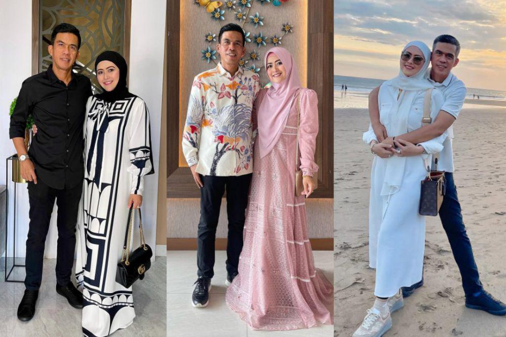8 Inspirasi OOTD Couple Meggy Wulandari dan Suami, Elegan!