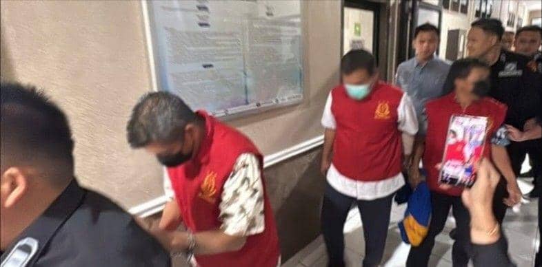 4 Pejabat Dispora OKI Tersangka Korupsi APBD. (Dok. Kejari OKI)