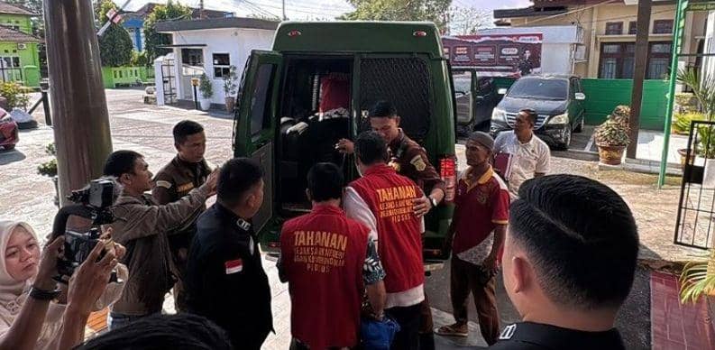 4 Pejabat Dispora OKI Tersangka Korupsi APBD. (Dok. Kejari OKI)