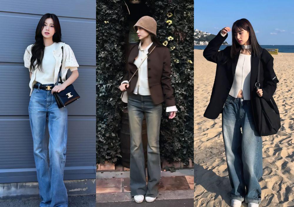 8 Inspirasi OOTD Celana Jeans ala Kang Hye Won, Simpel tapi Modis!