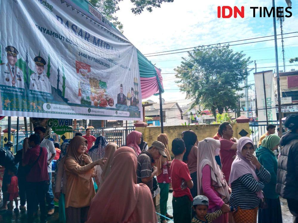 Distribusi Beras SPHP di Pasar Murah Palembang Setop Sementara