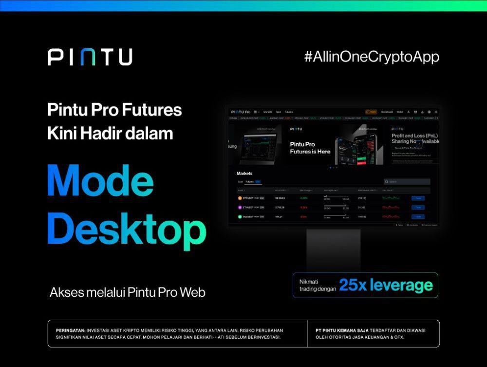 Aplikasi PINTU Luncurkan Pintu Pro Futures Versi Web