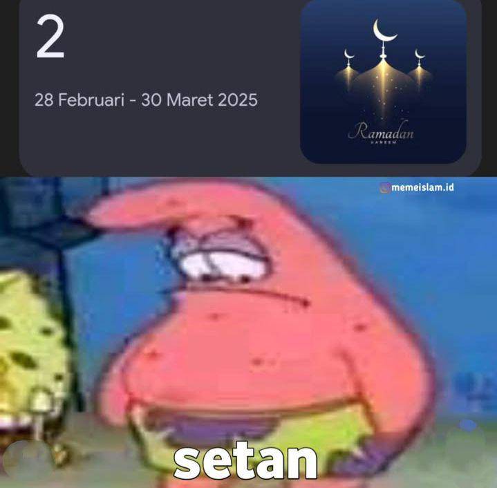 meme setan menjelang Ramadan (instagram.com/memeislam.id)
