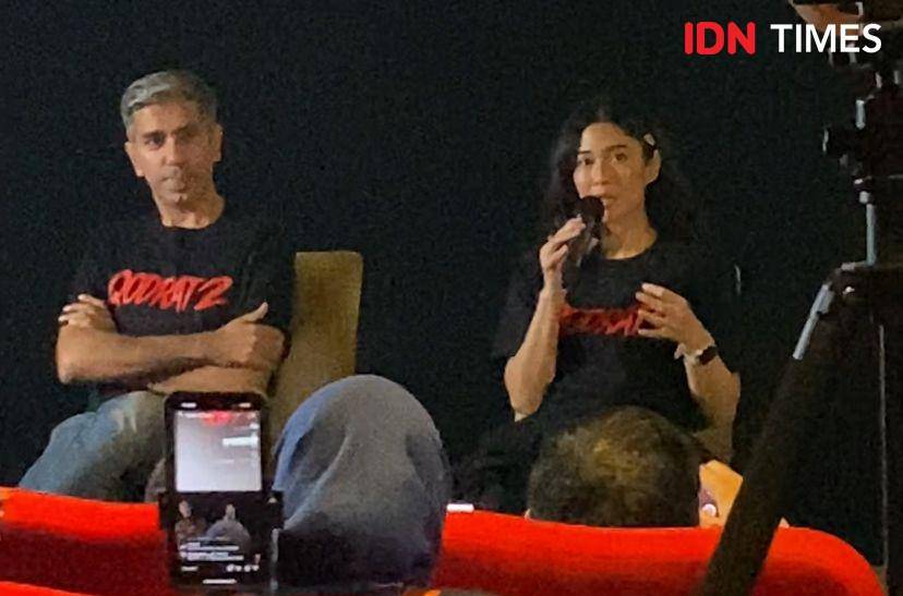 press conference peluncuran poster dan trailer film Qodrat 2 di Plaza Senayan, Jakarta Selatan, pada Kamis (27/2/2025) (dok. IDN Times/Rani Asnurida)