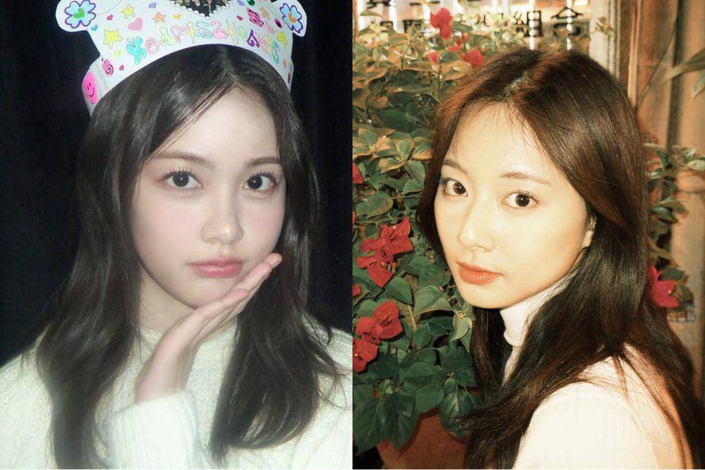 Carmen Hearts2Hearts dan Tzuyu TWICE (instagram.com/hearts2hearts | instagram.com/thinkaboutzu)