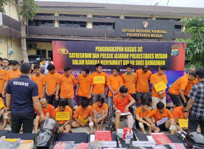 Sebanyak 39 pelalu 3C ditangkap polisi seminggu sebelum Ramadan (IDN Times/Eko Agus Herianto)