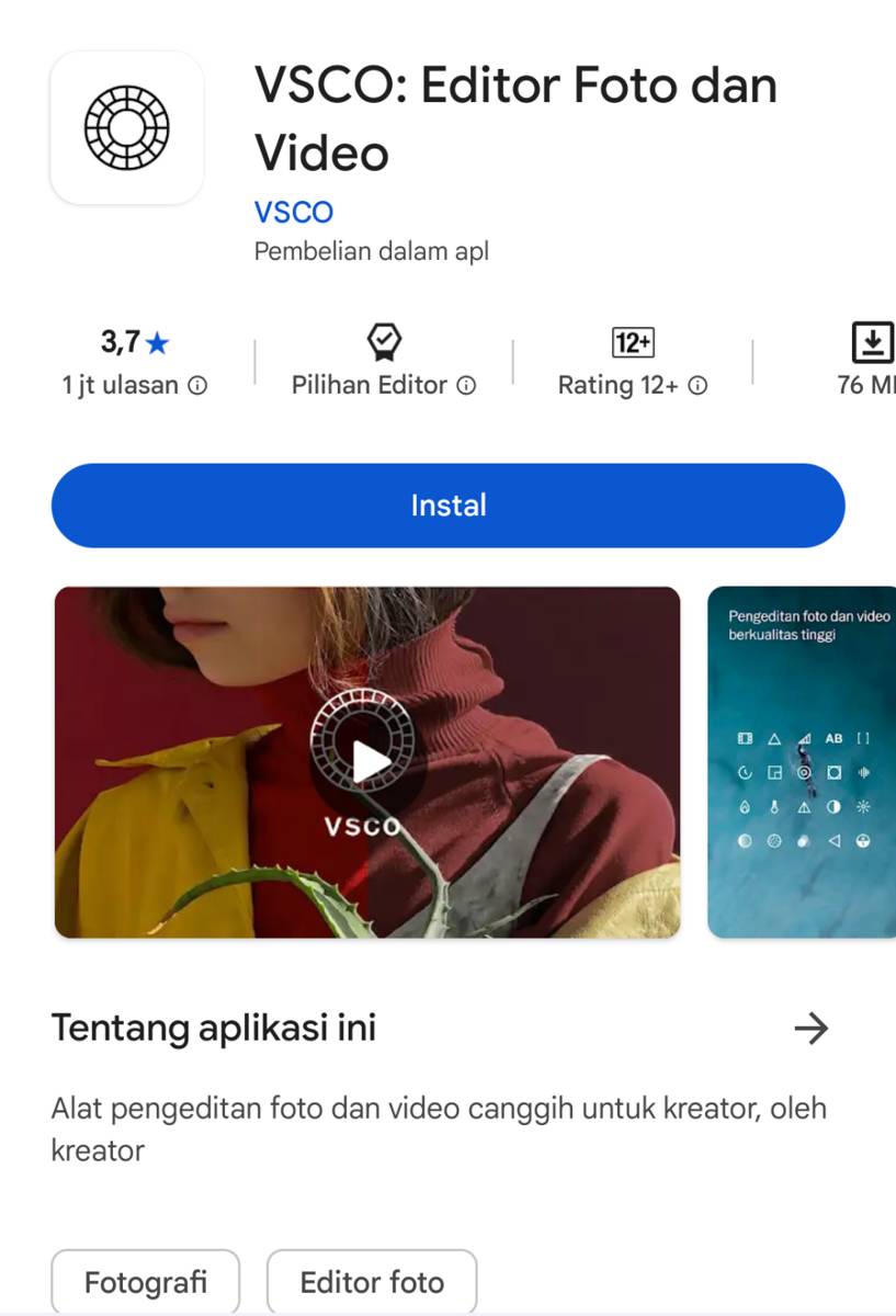 Aplikasi Edit Foto Terbaik di HP
