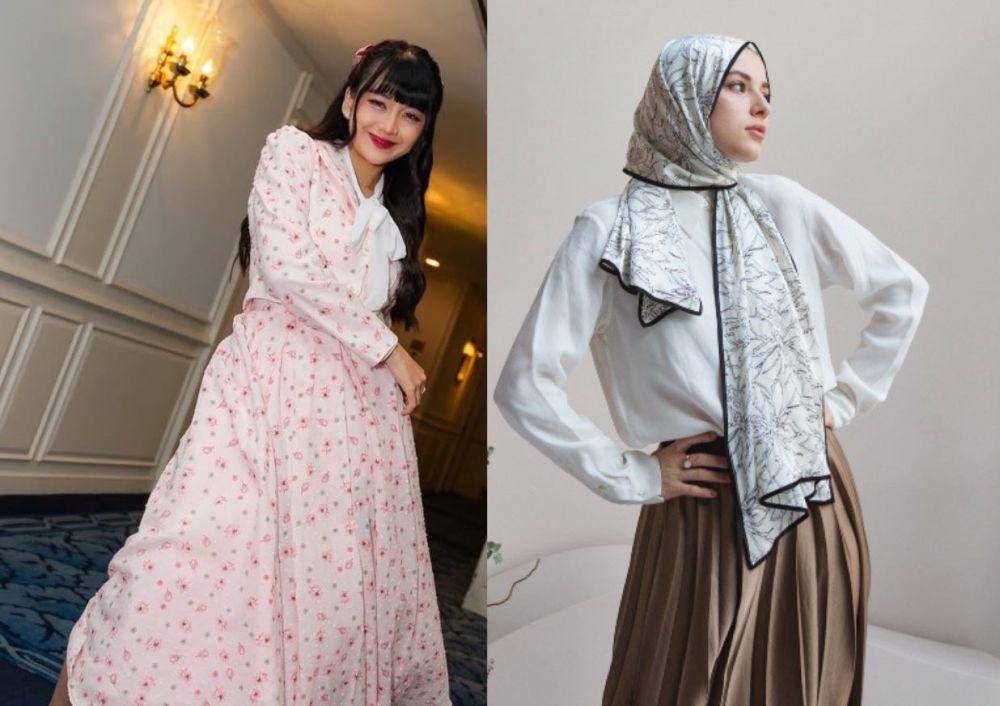 Inspirasi modest fashion (instagram.com/gheaindrawari dan freepik.com/freepik)