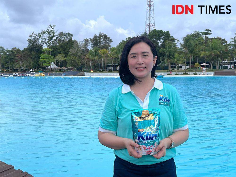 Peluncuran SoKlin Liquid dan SoKlin Rapika Hijab Cool sekaligus kegiatan SoKlin Hijab Cool Race #StayCoolRaceOn pada 24-26 Februari 2025 di Bintan, Kepulauan Riau (IDN Times/Nisa Zarawaki)