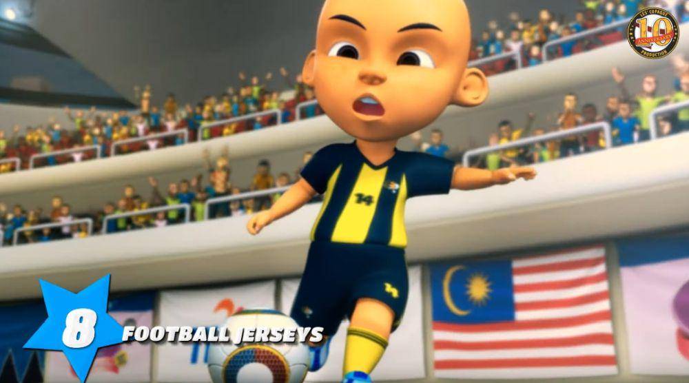 kostum ikonis Upin dan Ipin (youtube.com/Les' Copaque Production)