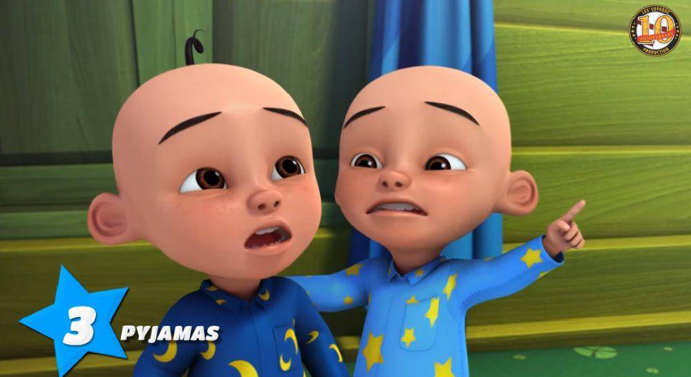 kostum ikonis Upin dan Ipin (youtube.com/Les' Copaque Production)
