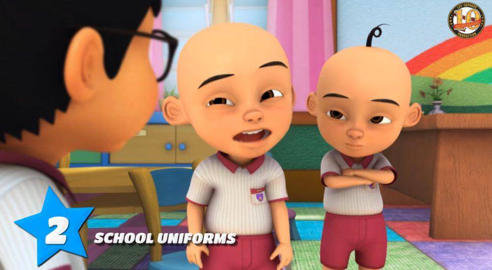 kostum ikonis Upin dan Ipin (youtube.com/Les' Copaque Production)
