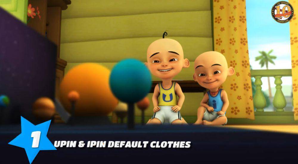 kostum ikonis Upin dan Ipin (youtube.com/Les' Copaque Production)