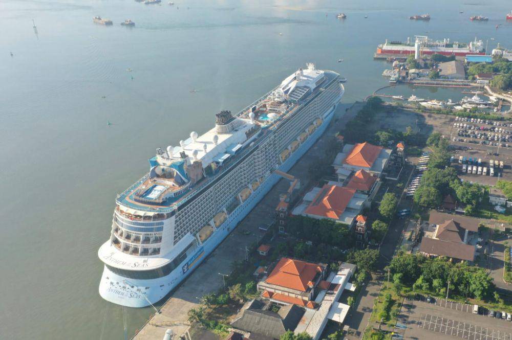 Anthem Of The Seas di Pelabuhan Benoa (Dok.IDN Times/Pelindo)