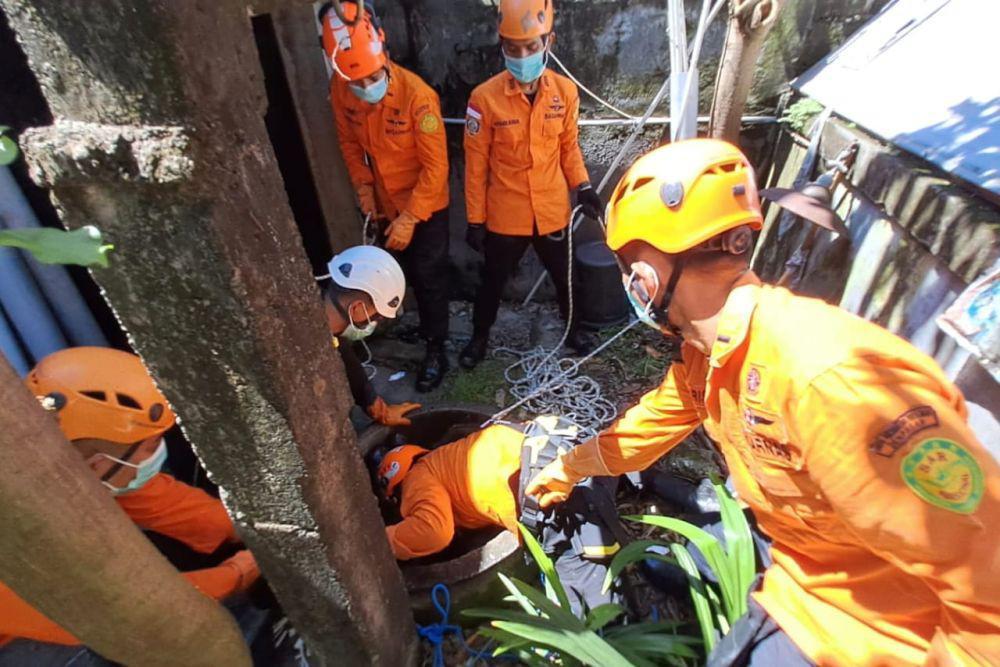 Pria di Sidakarya Tewas Dalam Sumur, Ditemukan Pemberat