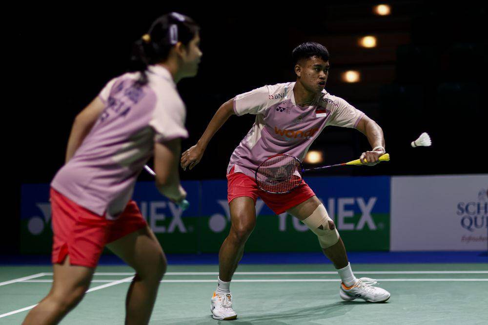 Jafar Hidayatullah/Felisha Alberta Nathaniel Pasaribu memetik kemenangan di 16 besar German Open 2025 (dok. PBSI/Badmintonphoto/Yang Shaochen)