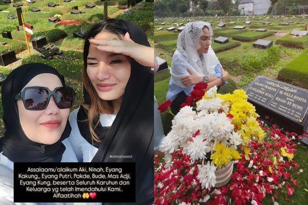 Potret Para Artis Ziarah ke Makam Keluarga Jelang Ramadan 2025