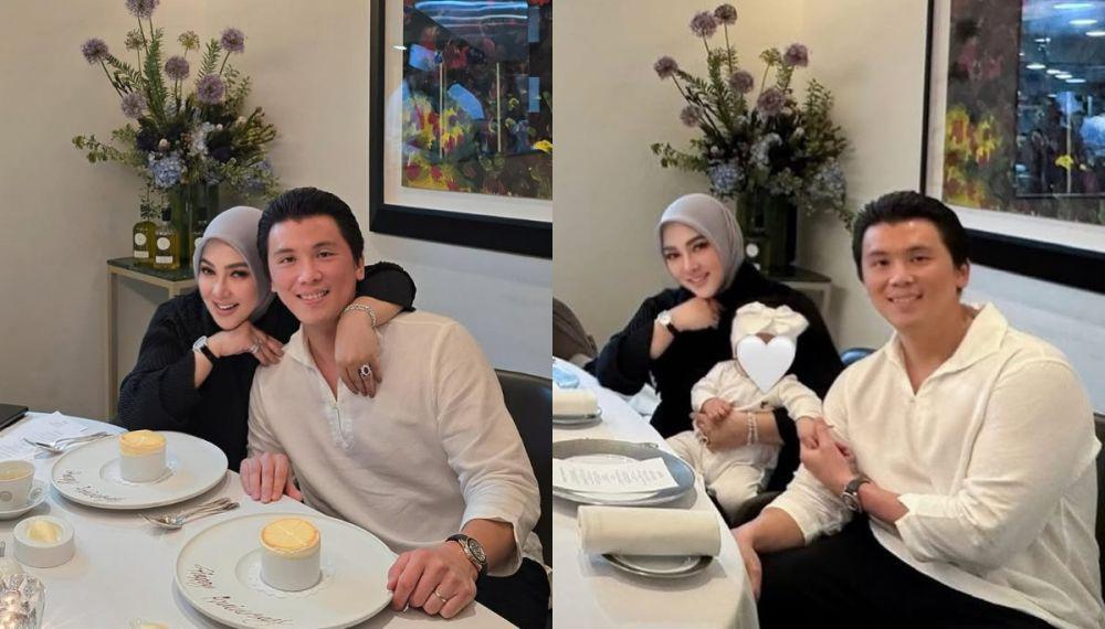7 Potret Syahrini dan Reino Barack Rayakan Ulang Tahun Ke-6 Pernikahan