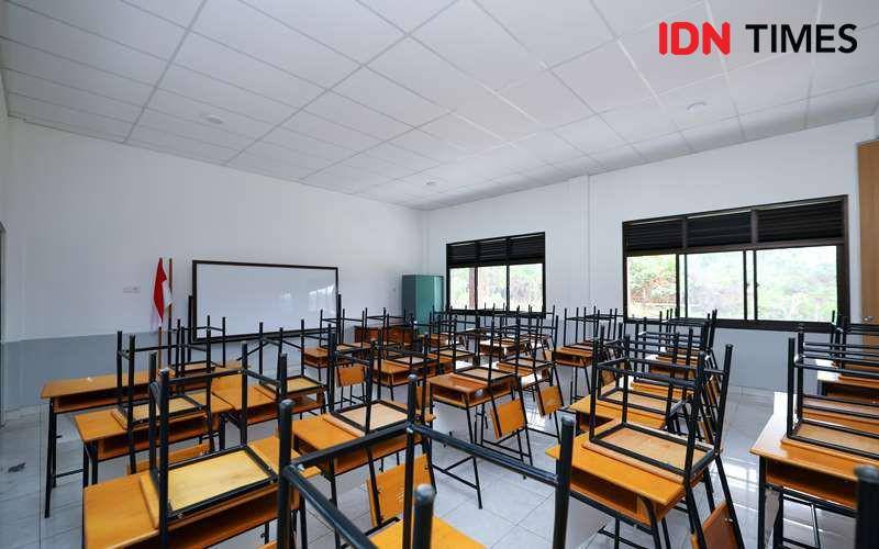 Ruang kelas belajar SDN 020 Sepaku yang baru di bangunan dan resmi dioperasikan. Foto Humas OIKN (IDN Times/Ervan)