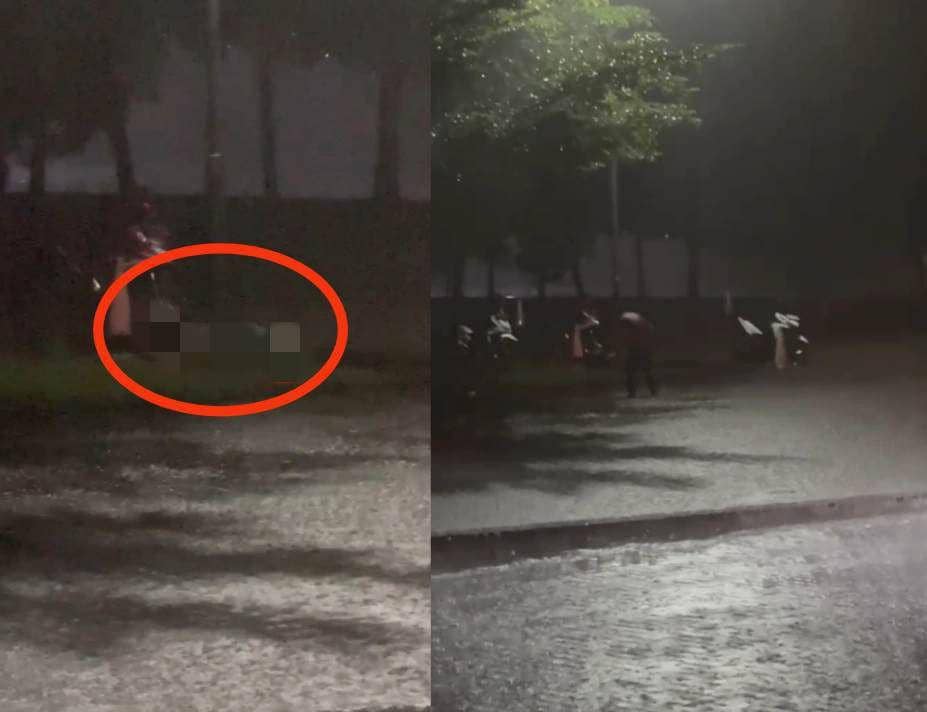 Tangkap layar korban NA saat ditemukan di parkiran kampus Itera. (IDN Times/Istimewa).