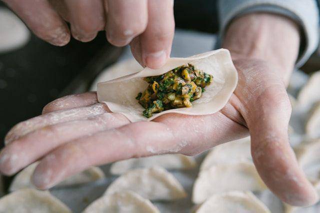 Ilustrasi isian gyoza (unsplash.com/matt_j)