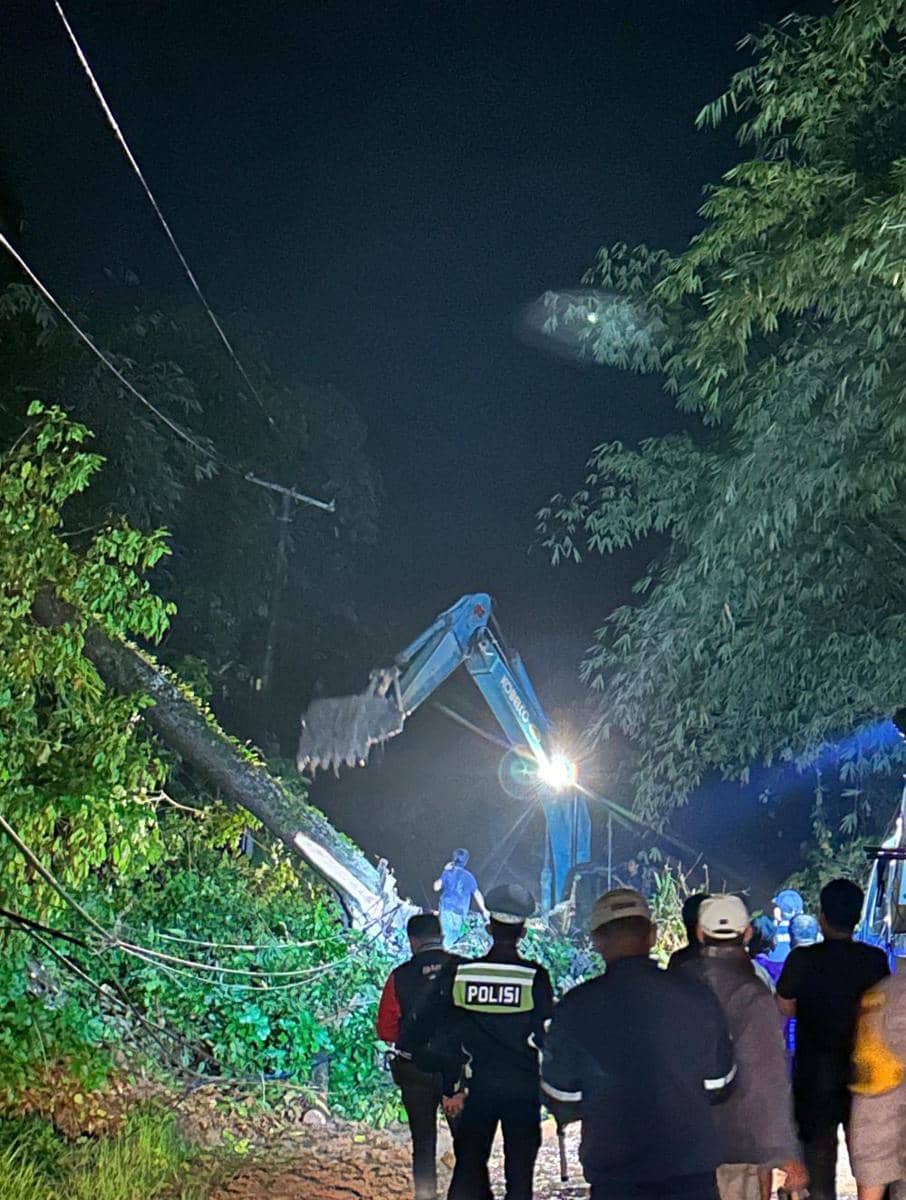 PT PLN (Persero) Unit Pelaksana Pelayanan Pelanggan (UP3) mengamankan pasokan listrik di daerah yang terdampak banjir. (Dok. PLN UID Lampung).