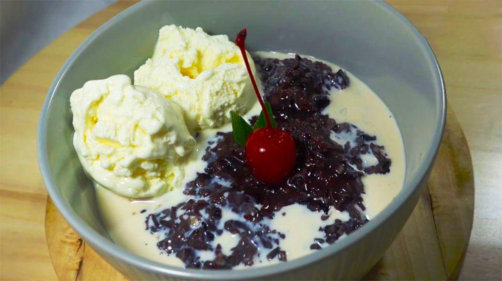 Resep Bubur Ketan Hitam Pakai Es Krim, Takjil Endul dan Anti Gagal