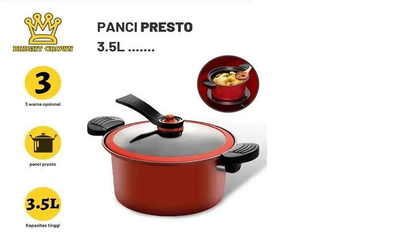 tampilan Bright Crown Panci Presto Teflon Totipotent (biggo.id)