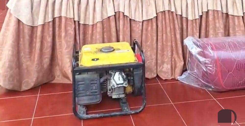 Barang bukti genset yang disita dari rumah korban(Dok. Polres Musi Rawas)