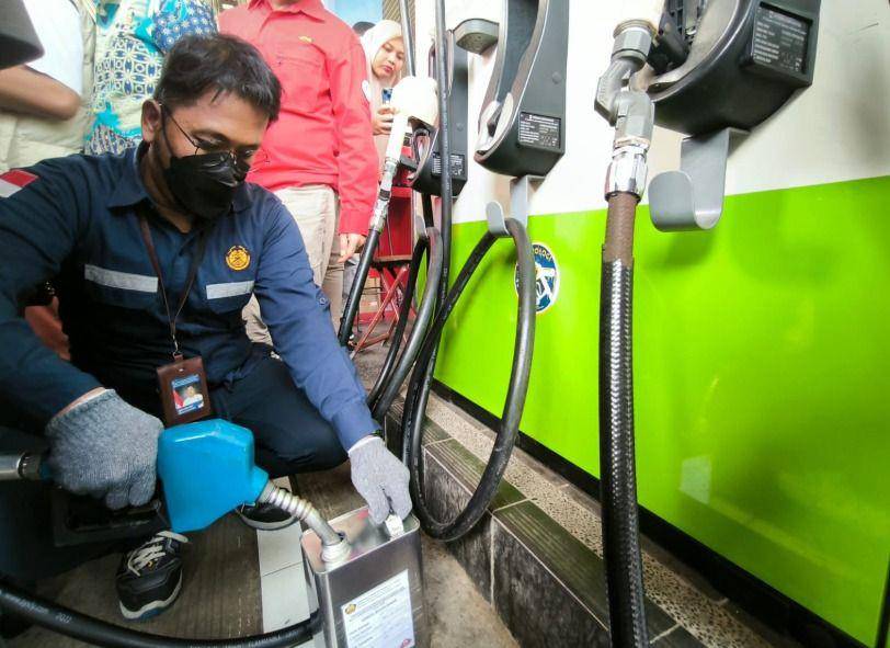 Lemigas pastikan sampel BBM jenis bensin yang diuji memenuhi spesifikasi (Dok Lemigas)