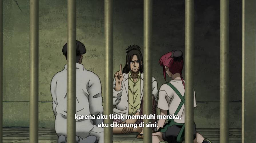 Lu ditahan dalam satu sel yang sama dengan Profesor Asakura/netflix.com
