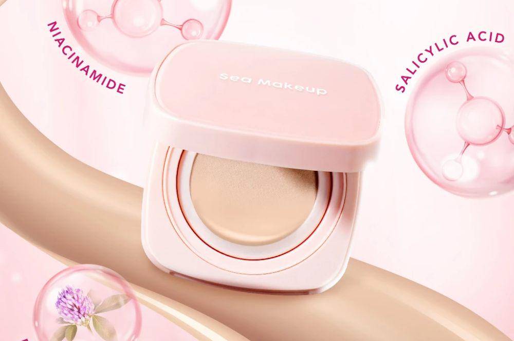 Sea Makeup - Fix and Flawless Silk Cushion (shopee.co.id)