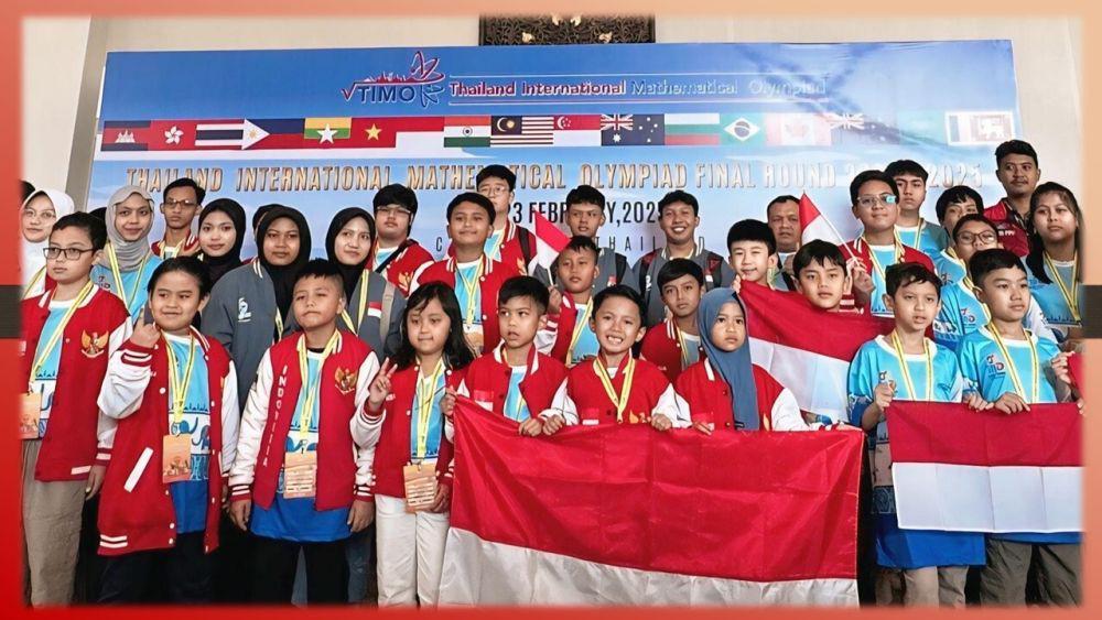 Keren, Tim Indonesia Rebut Juara Umum Olimpiade Matematika di Thailand