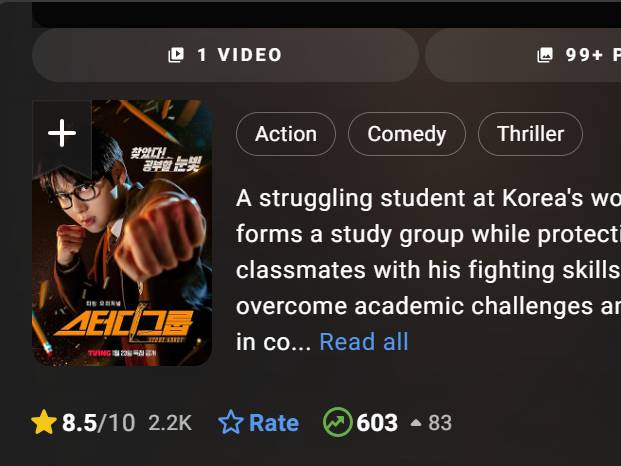 rating tinggi drama Korea Study Group (dok. IMDb/Study Group)
