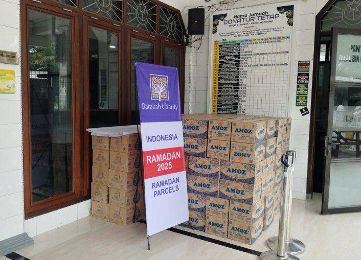 Parcel Ramadan terlihat sudah disiapkan oleh masjid Al Falaah (IDN Times/Eko Agus Herianto)