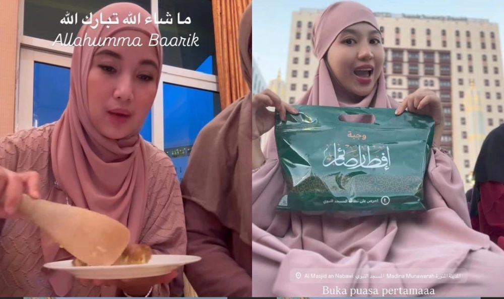 7 Potret Buka Puasa Artis di Tanah Suci, Sedang Umrah!