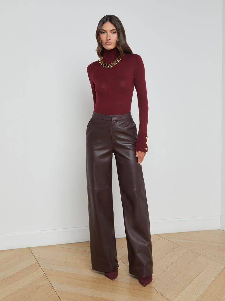 Ilustrasi leather pants. (pinterest.com/L'AGENCE)
