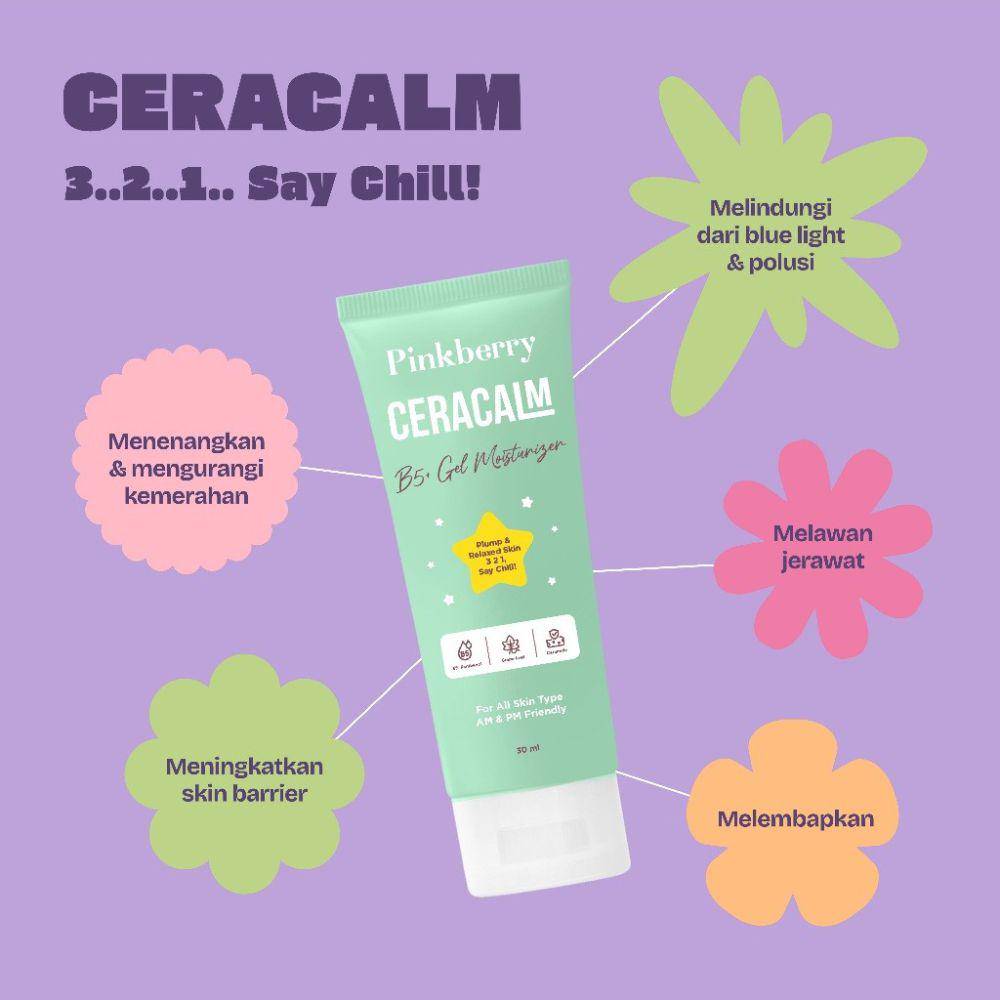 PINKBERRY Ceracalm B5+ Gel Moisturizer (shopee.co.id/Pinkberry Official Store)