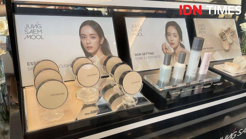 Jung Saem Mool Beauty resmi hadir di Indonesia melalui soft launching pada Jumat (28/2/25) di The Langham, Jakarta Selatan. (IDN Times/Dina Salma)