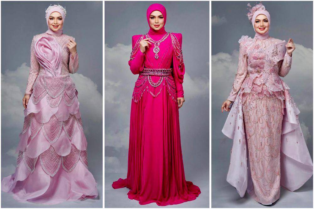 potret ide busana pesta muslimah serba pink ala Siti Nurhaliza (instagram.com/ctdk)