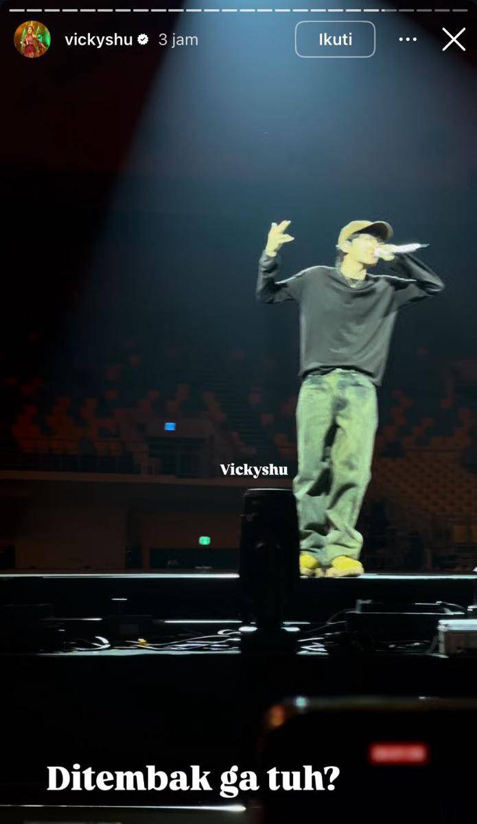 potret Vicky Shu nonton konser J-Hope BTS di Korea (Instagram.com/vickyshu)