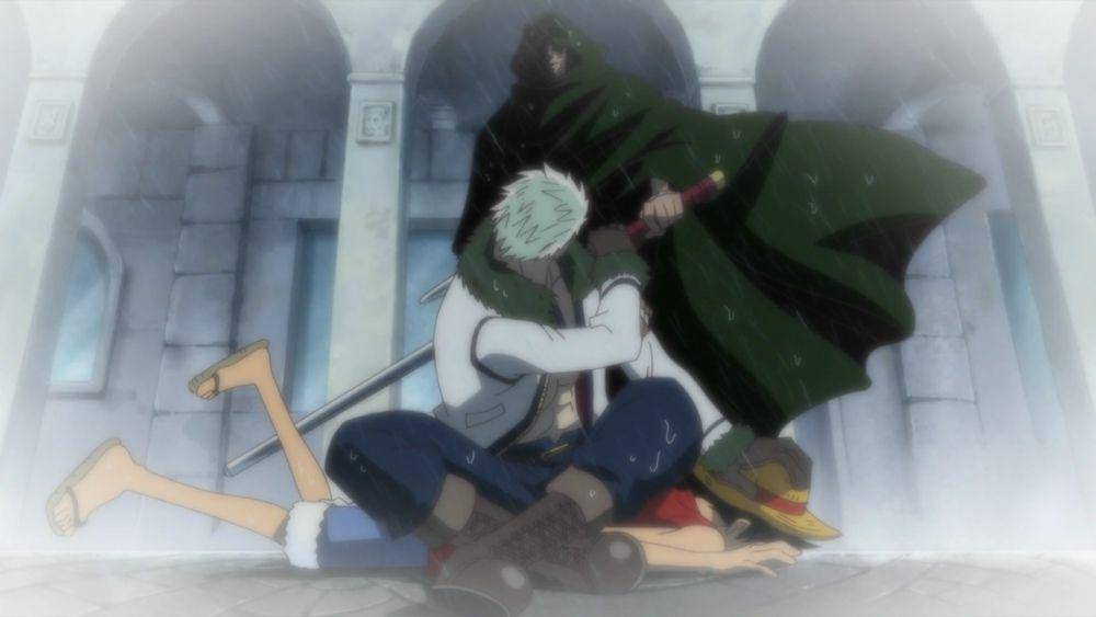 perubahan cuaca saat Monkey D Dragon muncul (dok. Toei Animation/One Piece)