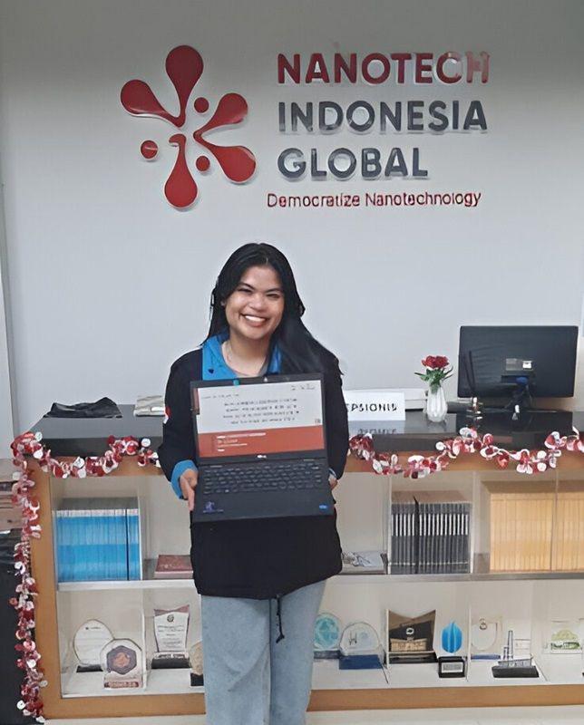 Feber Valentin Mahasiswa Itera Teliti Nanomaterial dari Limbah Sawit