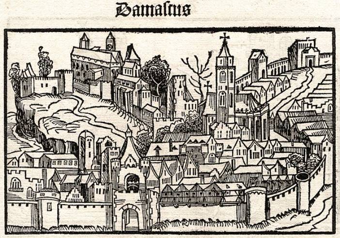 ilustrasi Damaskus (commons.wikimedia.org/Hartmann Schedel / Michael Wolgemut)