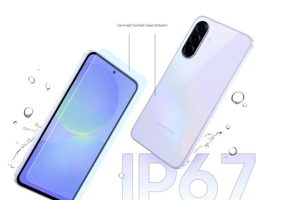 ilustrasi Samsung Galaxy A36 5G yang bersertifikasi IP67 